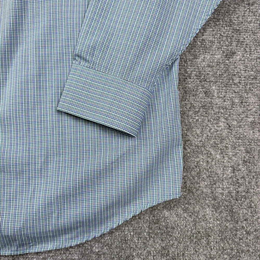 Gunnison Creek Mens Shirt L Tall Micro Check Button Down Long Sleeve NWT